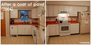 kitchen painted cabinets