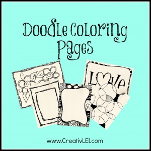 Doodle coloring pages