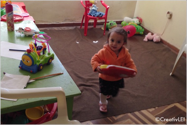 Annalise in the nursery at Luz de Grazia