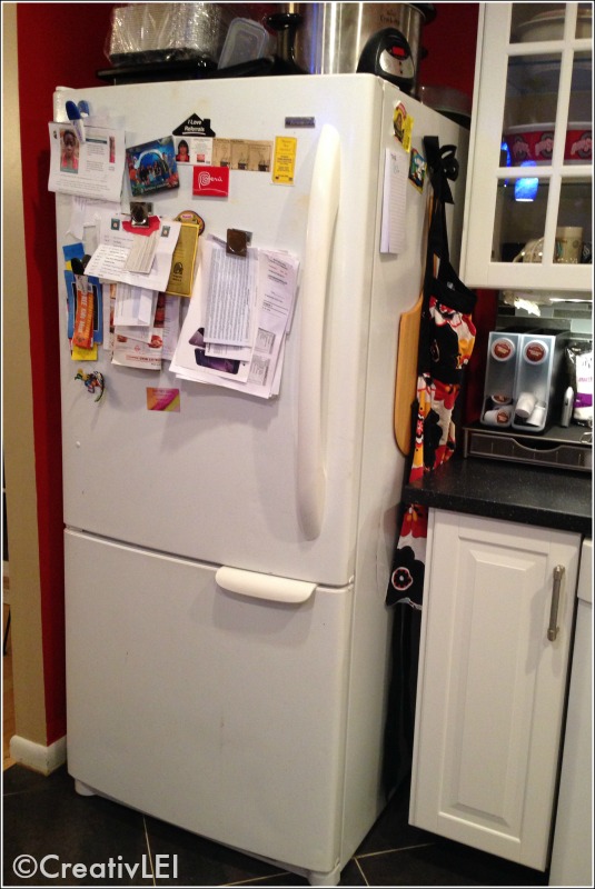 switching the location and orientation of the fridge
