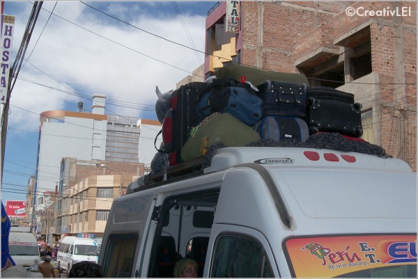 loaded van heading to Chupa