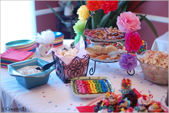 snack ideas for rainbow baby shower
