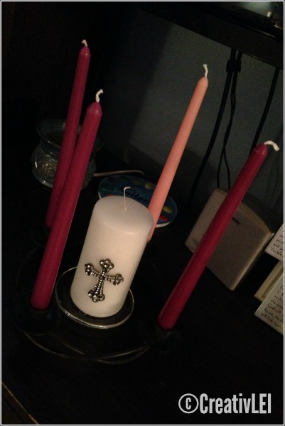 Advent candle wreath