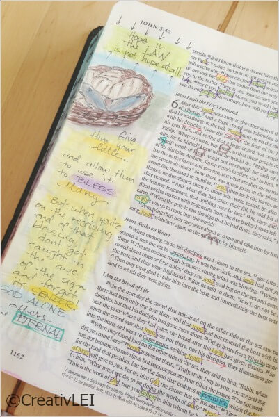 Journaling bible margin art CreativLEI.com