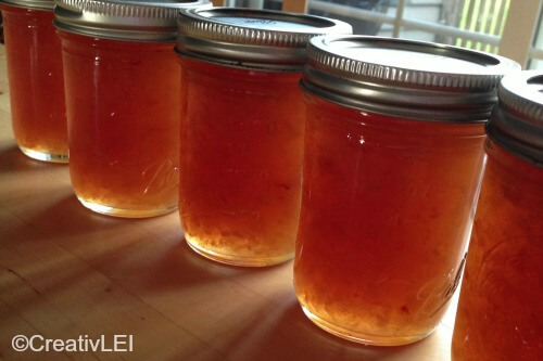 homemade jam mason jars