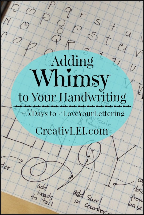 Working to improve your handwriting and creative lettering? Free lettering series at CreativLEI.com