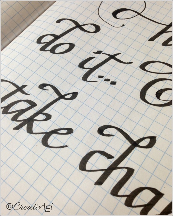 Letter Forms Using a Calligraphy Pen {#LoveYourLettering} - CreativLEI