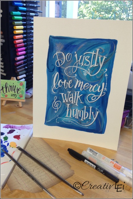 Do justly, love mercy, & walk humbly: Free printable scripture art, an excerpt from Micah 6, from CreativLEI.com