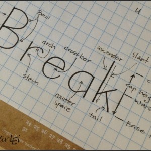 Each component of a letter has a name, tiny changes add style to your handwriting and lettering -CreativLEI.com