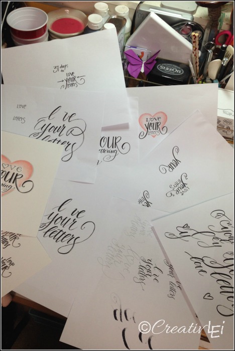 Writing in Print with a Calligraphy Marker {LoveYourLettering} - CreativLEI