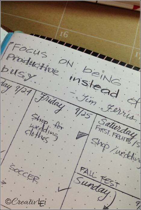 Penmanship practice on my daily planner. -CreativLEI.com