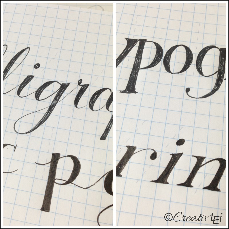 Writing in Print with a Calligraphy Marker {LoveYourLettering} - CreativLEI