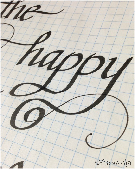 Letter Forms Using a Calligraphy Pen {#LoveYourLettering} - CreativLEI