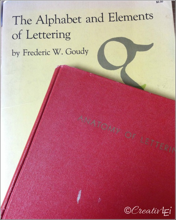 Out of print books are still valuable resources when studying handwriting and lettering. CreativLEI.com