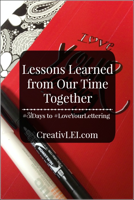 Lessons learned from writing a #31Days series. CreativLEI.com