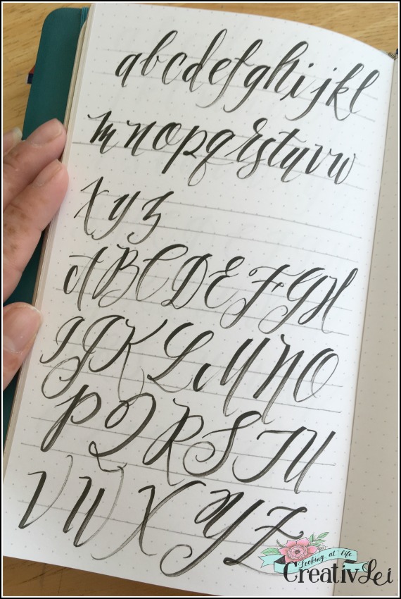 modern brush lettering