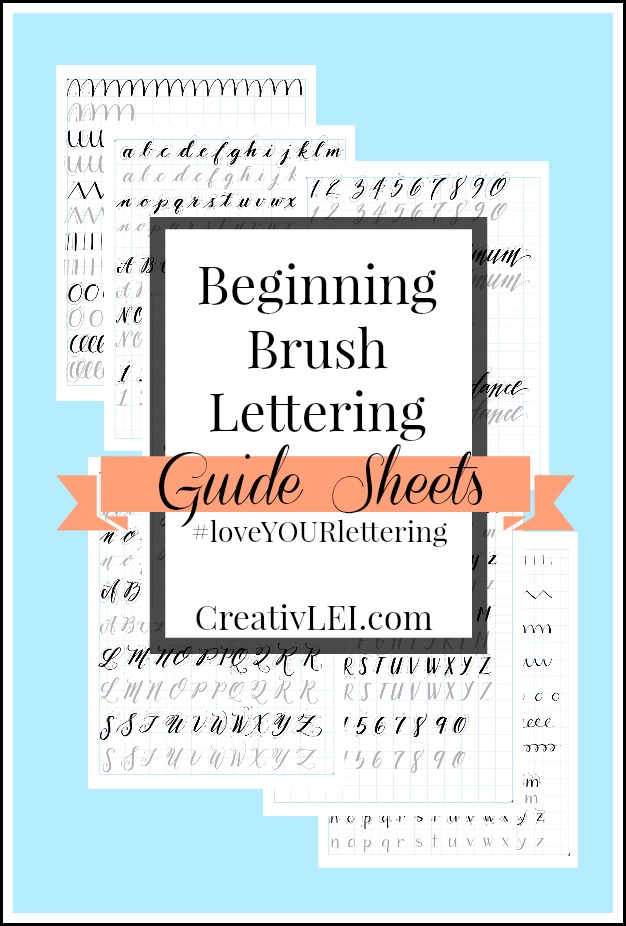 brush lettering guide