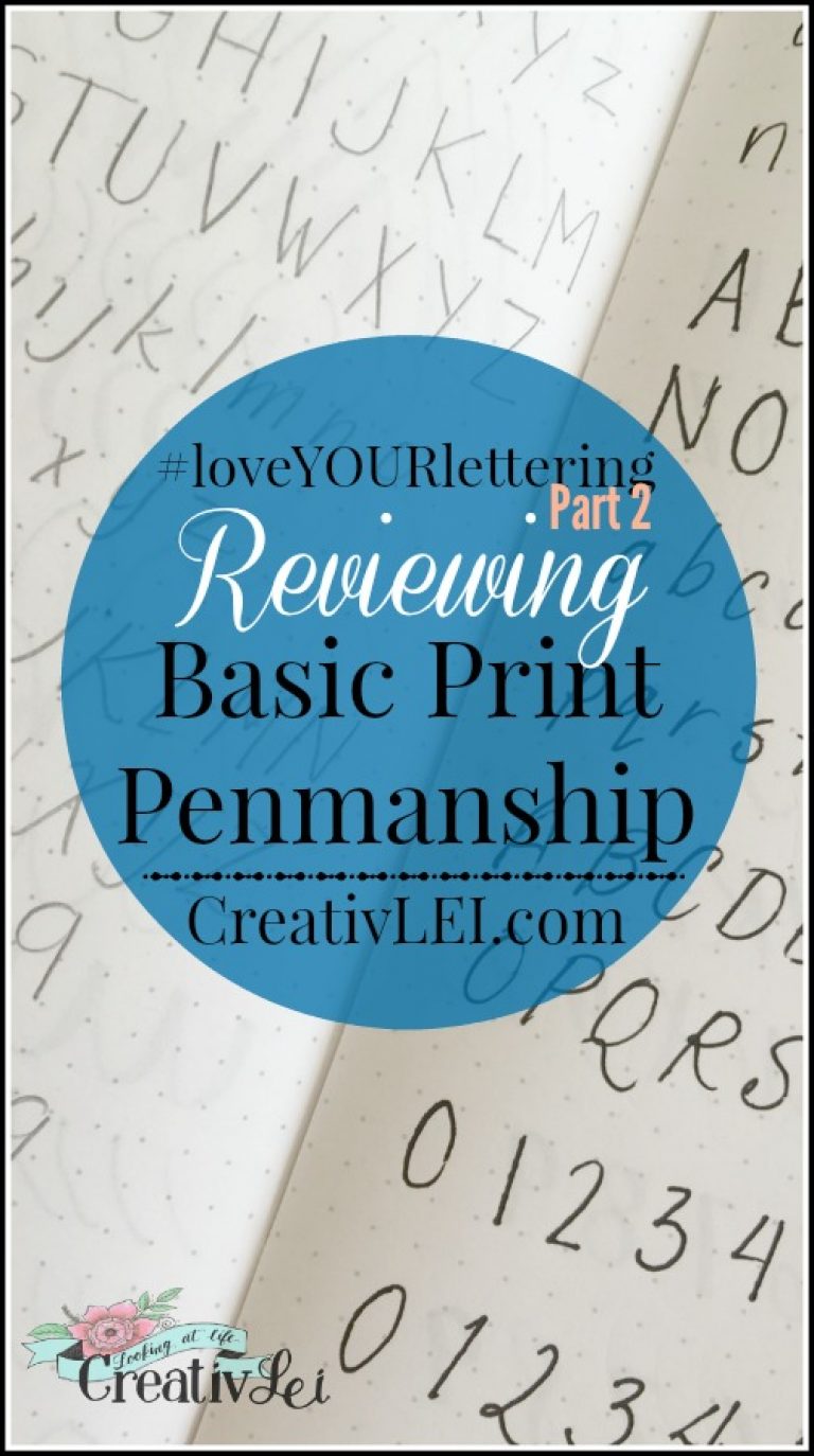 Basic Penmanship Reviewing Basic Print Penmanship - CreativLEI