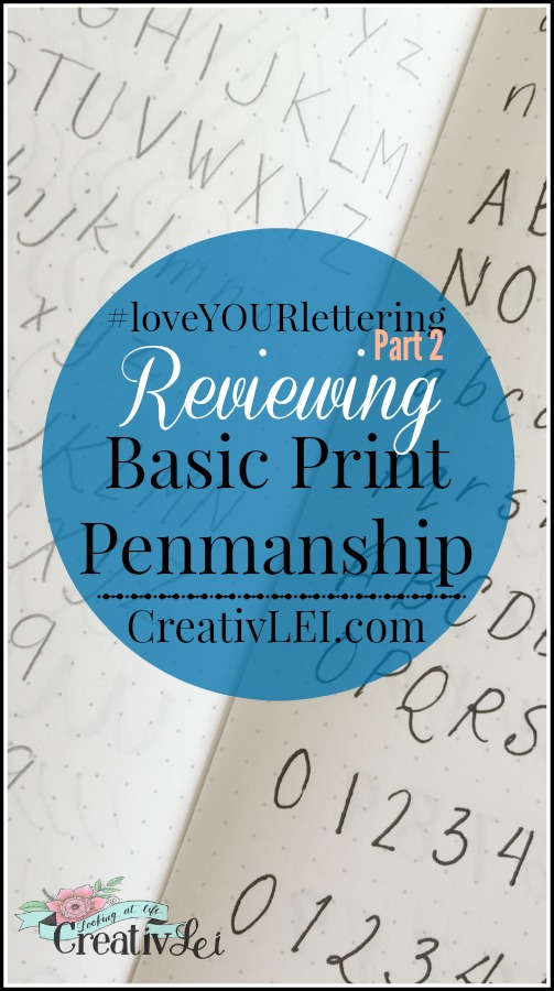 Reviewing Basic Print Penmanship