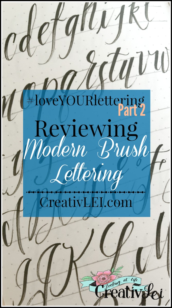 Reviewing Modern Brush Lettering